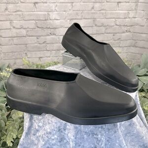 TOTES - Protective Black Natural Rubber Overshoe Galoshes - Mens Large 🖤 EUC